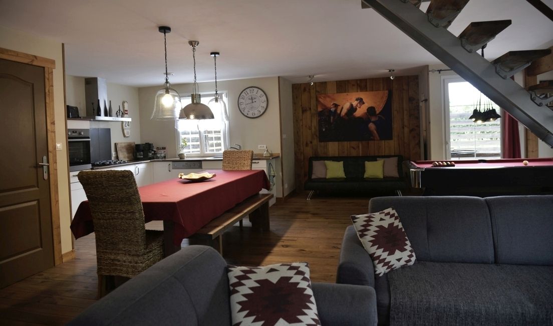 la pièce principale du Chalet Clairlune